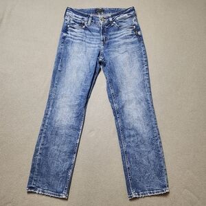 Silver Jeans Suki Crop Jeans Capris | Mid Rise | Sz 29